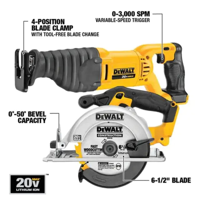 🔥DEWALT 20-VOLT MAX LITHIUM ION BEST CORDLESS COMBO KIT (24-TOOL)