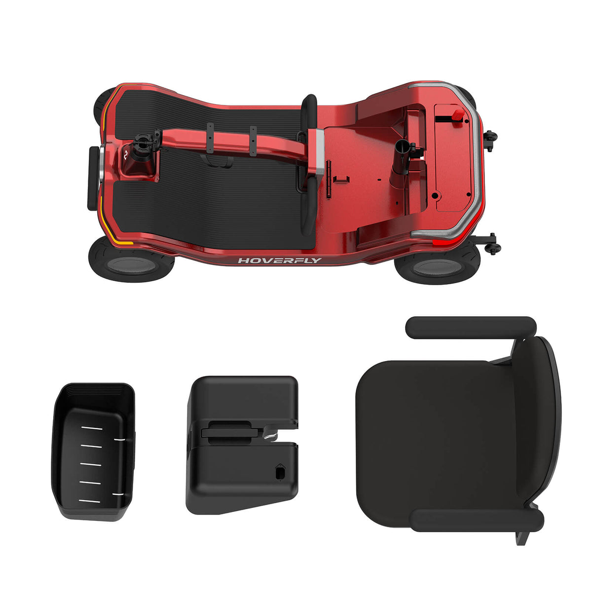 Hoverfly T5 FDA-cleared Electric 4-Wheel Premium Mobility Scooter ((👻Halloween Sale))