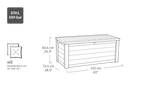 Westwood 150 Gallon Deck Box - Brown